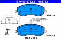 ATE ZAPATAS DE FRENADO PARTE DELANTERA CITROEN C8 06- 2,2HDI CITROEN C8  