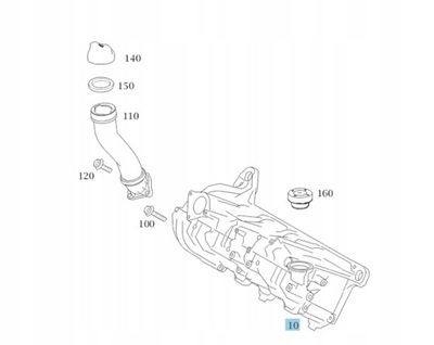 Оригінальна кришка клапанів mercedes-benz om266 фото №1