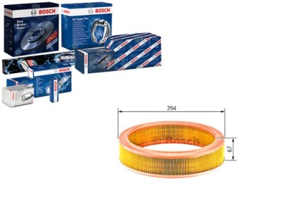 Bosch фільтр повітря fiat seicento / 600 1.1 187 фото №1