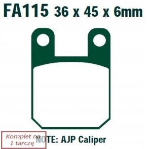 PADS BRAKE EBC FA115HH  