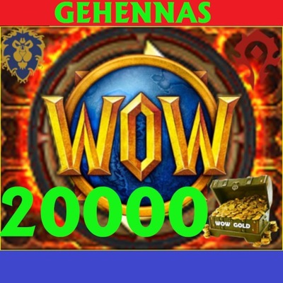 WOTLK World of Warcraft WOW Gold 20000 Gehennas