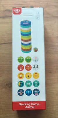 Tooky Toy Jenga dla Dzieci Zwierzęta