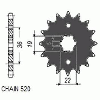 ZEBATKA ПРИВОДНАЯ SUNSTAR SUNF338-13 (WYCOFANA Z PRODUKCJI)