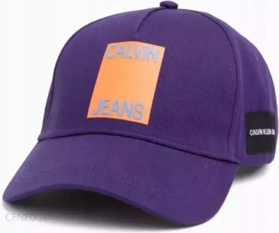 Czapka z daszkiem Calvin Klein Jeans Cap fioletowy