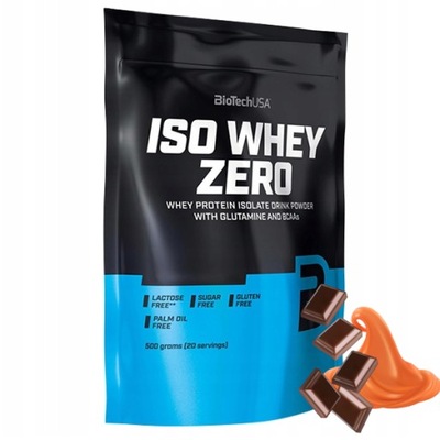 BIOTECH ISO WHEY ZERO 500G IZOLAT BIAŁKO MASA