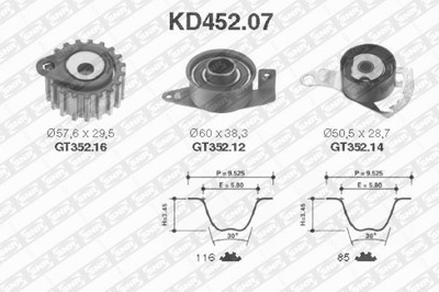 КОМПЛЕКТНЫЙ ГРМ SNR KD452.07 KD45207