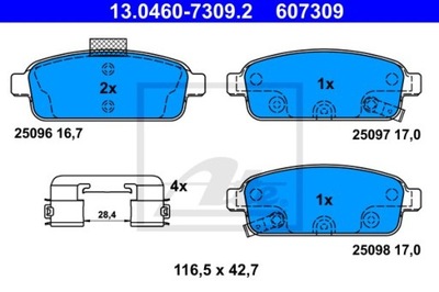 КОЛОДКИ HAM.TYL OPEL ZAFIRA III 11-