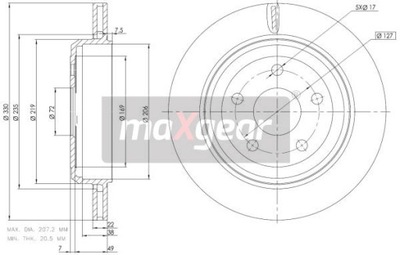 DISCO DE FRENADO JEEP T. GRAND CHEROKEE 3,0-6,4 4X4 10-  