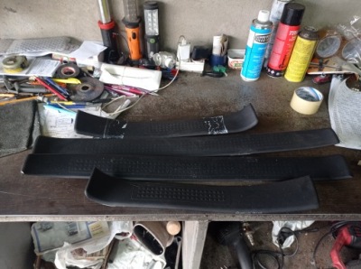 Audi a4 b6 b7 - накладка молдинг na поріг комплект фото №1