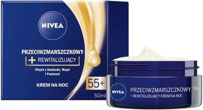 Nivea krem przeciwzmarszczkowy na noc 50ml 55+