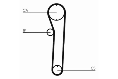 CONTINENTAL CTAM РЕМЕНЬ ГРМ DAIHATSU CHARMANT SUBARU JUSTY I