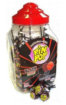 Aldor Pin Pop Black Cherry lizaki o smaku wiśni 100szt