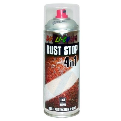 RUST STOP 4w1 400ml FARBA SPRAY NA RDZĘ - Czerwony