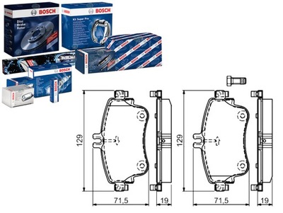 КОМПЛЕКТ КОЛОДОК ШАЛЬМІВНИХ BOSCH FDB4428 6119331