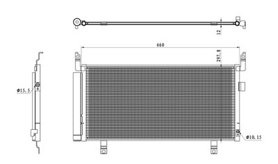 RADUADOR DE ACONDICIONADOR - CONDENSADOR EASY FIT NRF 350468  