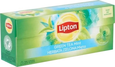 Herbata zielona Lipton Green Tea Mint mięta 25szt