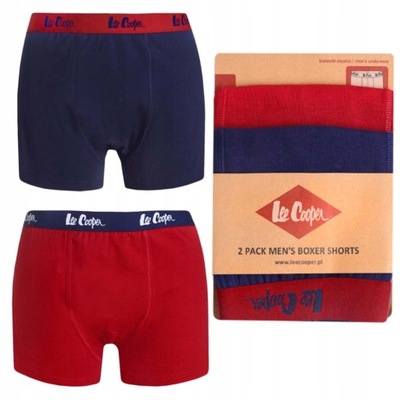 LEE COOPER Bokserki Męskie 9542 RED NAVY L