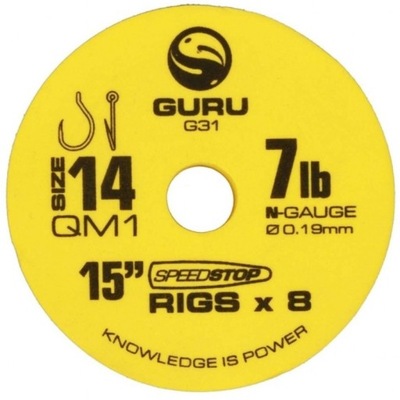 GURU przypon Speedstop QM1 Ready Rig 15" 0.22/#12