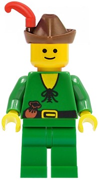 LEGO CASTLE FIGURKA FORESTMAN-POUCH GREEN HAT cas123a UNIKAT ...