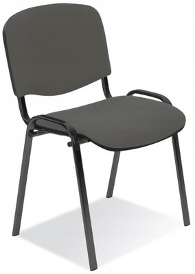 Krzesło na poczekalnie ISO BL C73 CZARNO-SZARE