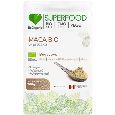 BeOrganic -- Maca w proszku BIO 200g