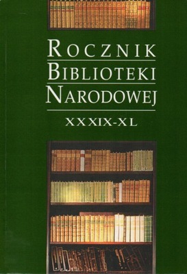 Rocznik Biblioteki Narodowej STARODRUKI Księgi