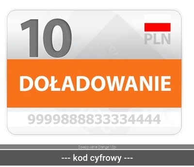 Doładowanie Orange 10zł