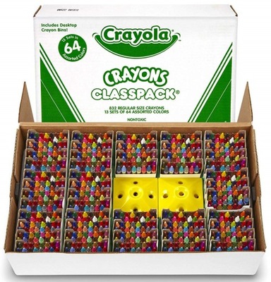 832 Kredki Woskowe CRAYOLA ZESTAW KLASOWY 13x64