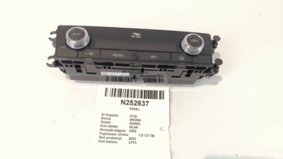 Панель кондиціонера 654907044f skoda kamiq фото №1