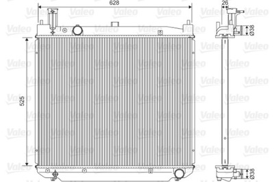 VALEO RADIATOR ENGINE TOYOTA HIACE IV HIACE V 2.5D 08.01-  