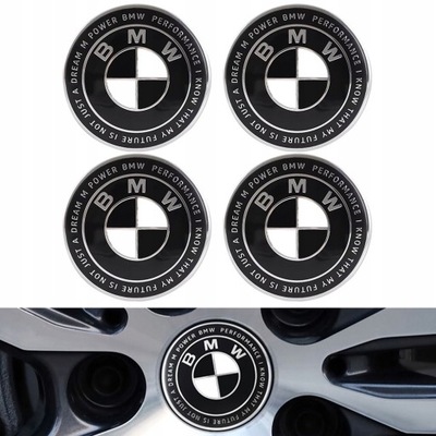 4 PIEZAS TAPA KAPSEL LLANTAS BMW JUEGO 68MM  