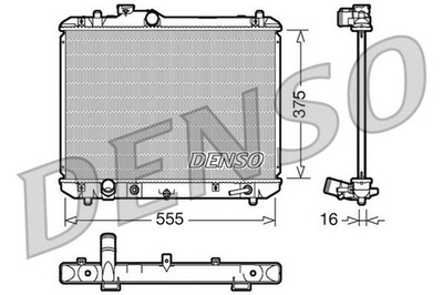 РАДИАТОР ВОДЫ DENSO DRM47007