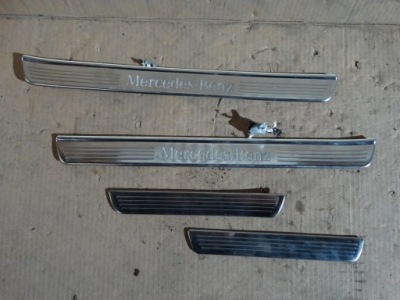 Накладки накладки порогові led mercedes w222 1 фото №1