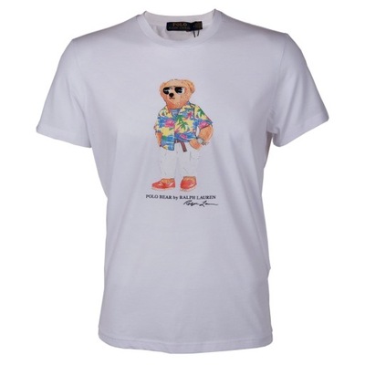 T-shirt Polo Ralph Lauren Bear Biała S