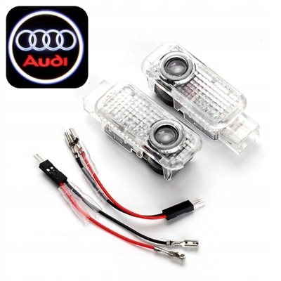 AUDI DIODO LUMINOSO LED LOGOTIPO HD PROYECTOR A3 A4 A5 A6 A8 Q3 Q5 Q7  