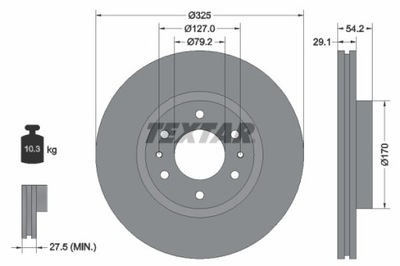 2X ДИСК ТОРМОЗНОЙ SAAB ПЕРЕД 9-7X 4.2/5.3 12.05- 92226200