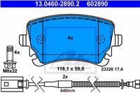 ATE КОЛОДКИ ТОРМОЗНЫЕ ЗАДНИЙ VW PHAETON 02- ДАТЧИК VW PHAETON 02-