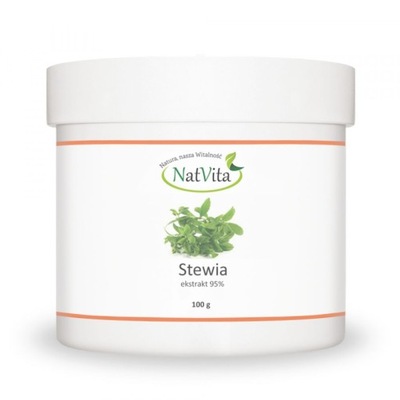 Stewia Ekstrakt 95% Stevia 100g - Natvita