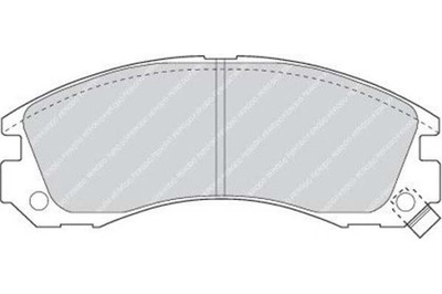 КОЛОДКИ ГАЛЬМІВНІ MITSUBISHI ПЕРЕД GALANT 97- OUTLA