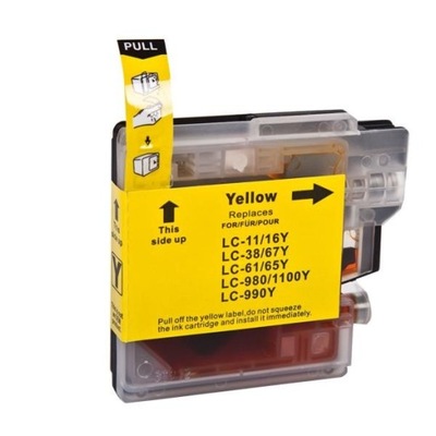 Tusz Zamienny do Brother LC1100Y LC980Y yellow