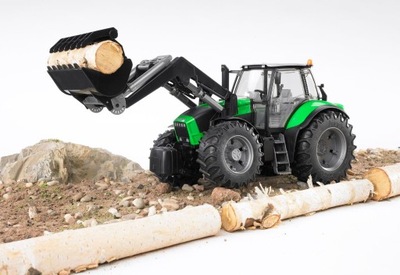 Traktor Ciągnik Deutz Agrotron X720 ładowarka czołowa BRUDER 03081 Zabawka