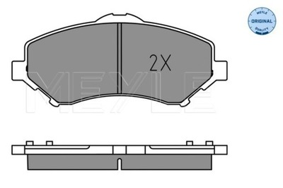 ZAPATAS DE FRENADO JEEP P. WRANGLER 2,8 CRDI/3,6-3,8 07- 0252460417 MEYLE  