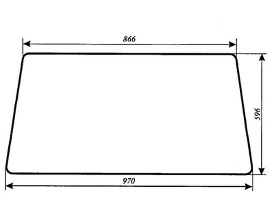 szyba Massey Ferguson MF 500 tylna 1699452M2