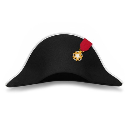 KAPELUSZ NAPOLEONA CZAPKA NAPOLEOŃSKA STRÓJ NAPOLEON ORDER FILC CZARNY