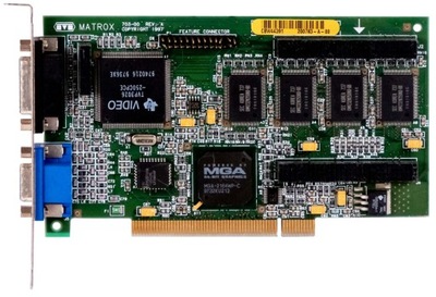MATROX MGA-2164WP 4MB MIL2P/8I 703-00 PCI WRAM