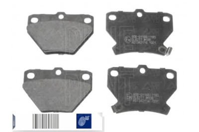 Blue print adt342114 набор тормозных колодок тормозных, тормоза дисковые фото №1
