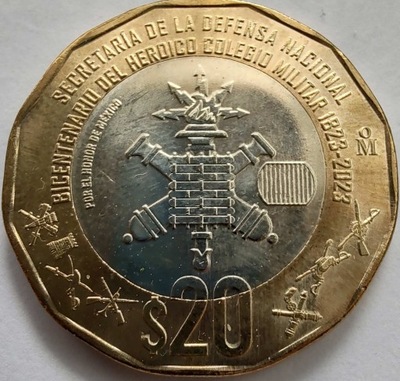 2187r - Meksyk 20 peso, 2023