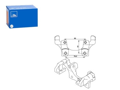 CLIP CALIPER BRAKE FRONT L BMW 1 E81 1 E82 1 E87 1 E88 3 E90 - milautoparts-fr.ukrlive.com