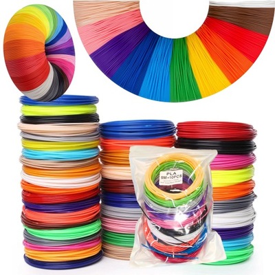 WKŁADY do DŁUGOPISU 3D PEN Filament 20 Kolorów mix 100M