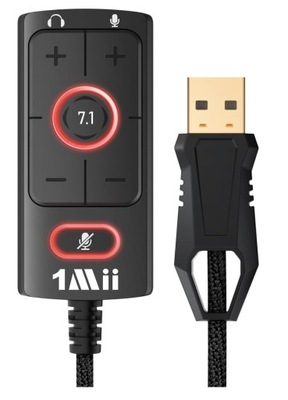 Adapter USB do słuchawek PS4/PC/MAC/Stereo, 1MII